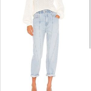 NWOT FREE PEOPLE Powell Boyfriend Pull On Jeans